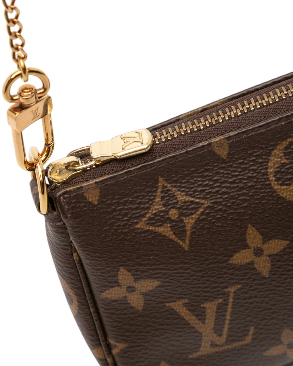 Louis Vuitton Monogram Mini Pochette Accessoires Bruin