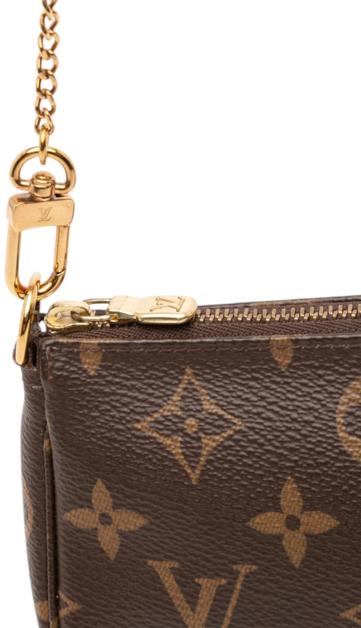 Louis Vuitton Monogram Mini Pochette Accessoires Bruin