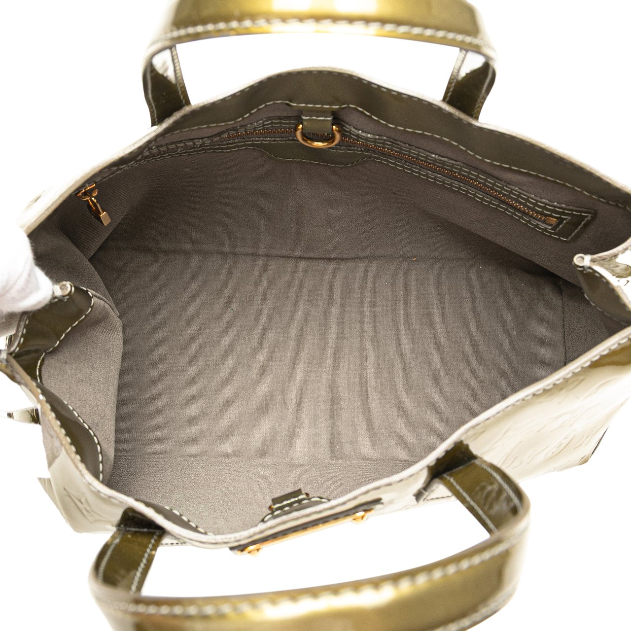 Louis Vuitton Monogram Vernis Wilshire PM Groen