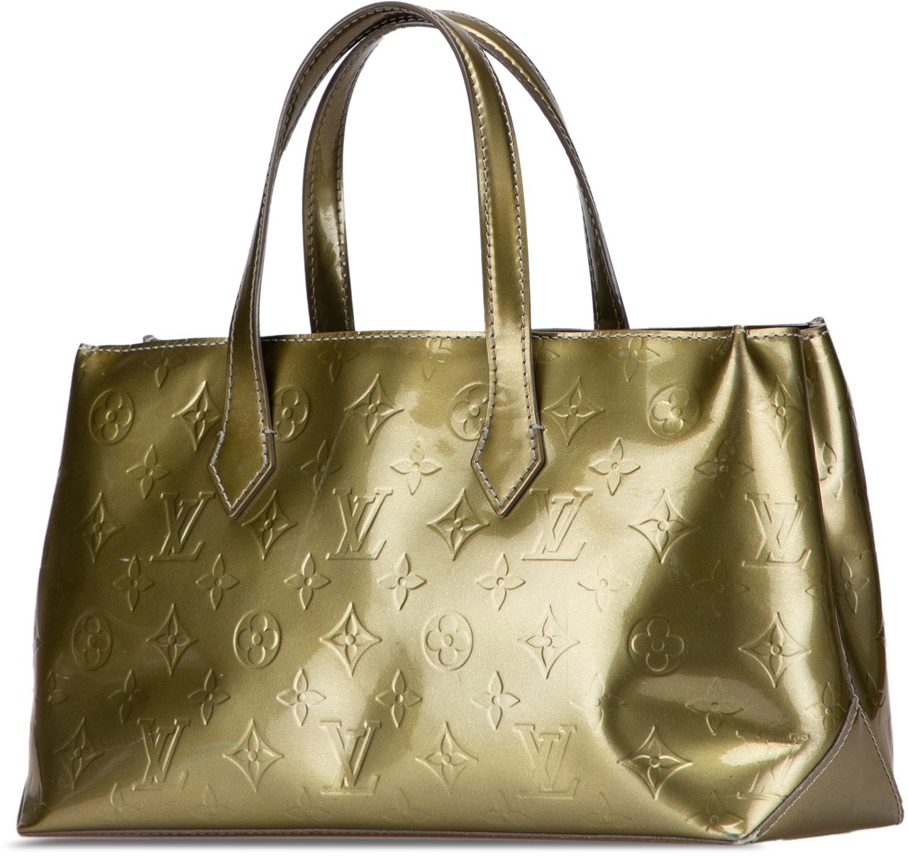 Louis Vuitton Monogram Vernis Wilshire PM Groen