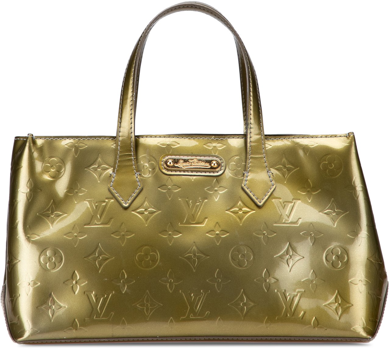 Louis Vuitton Monogram Vernis Wilshire PM Groen