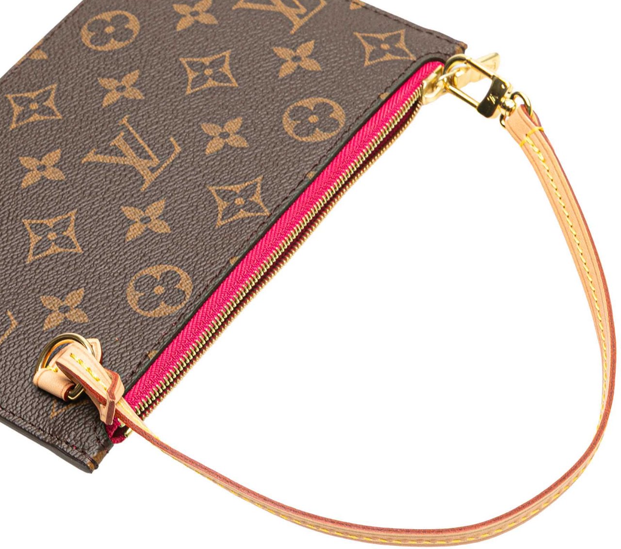 Louis Vuitton Monogram Neverfull Pouch Bruin