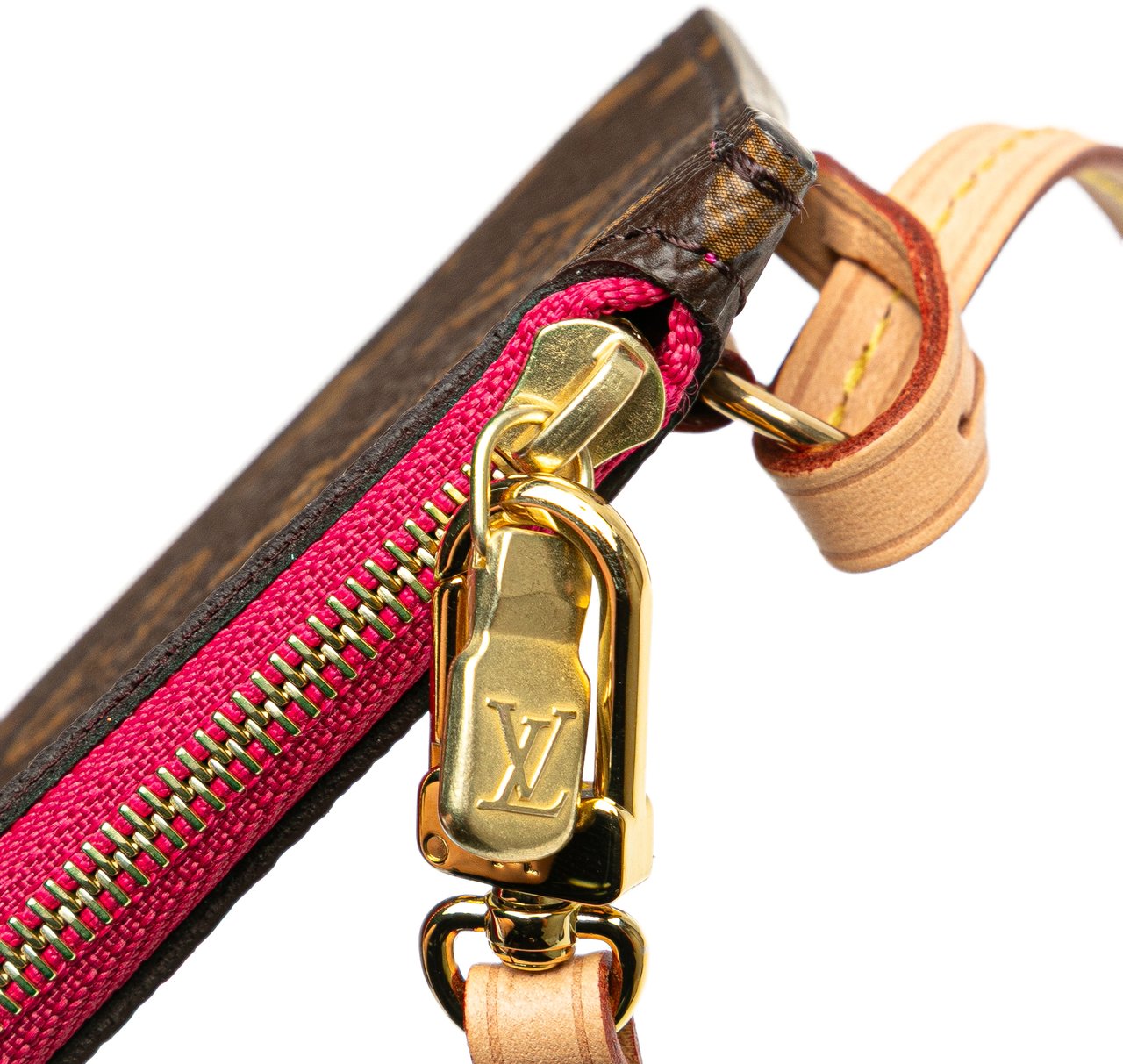Louis Vuitton Monogram Neverfull Pouch Bruin
