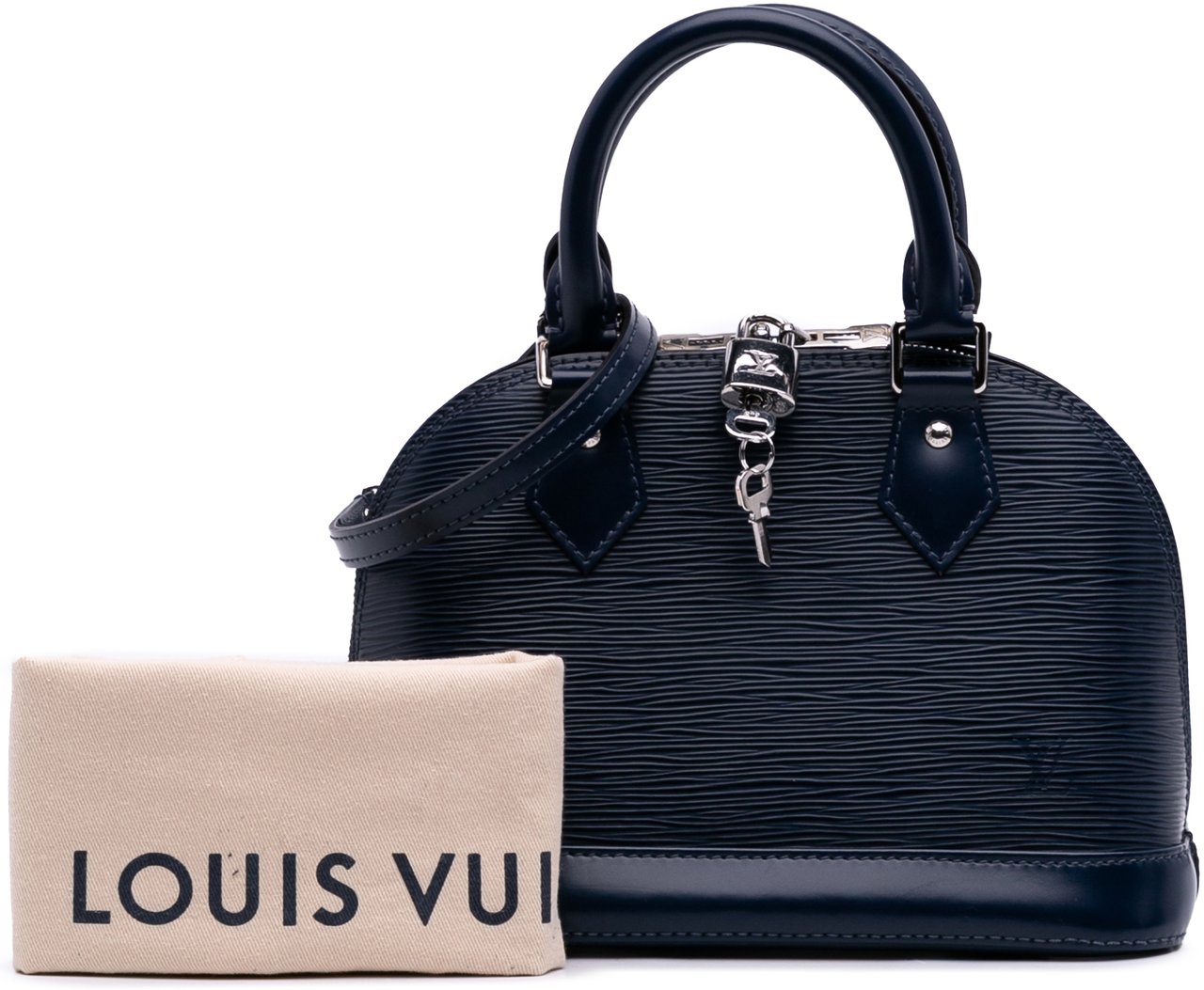 Louis Vuitton Epi Alma BB Blauw