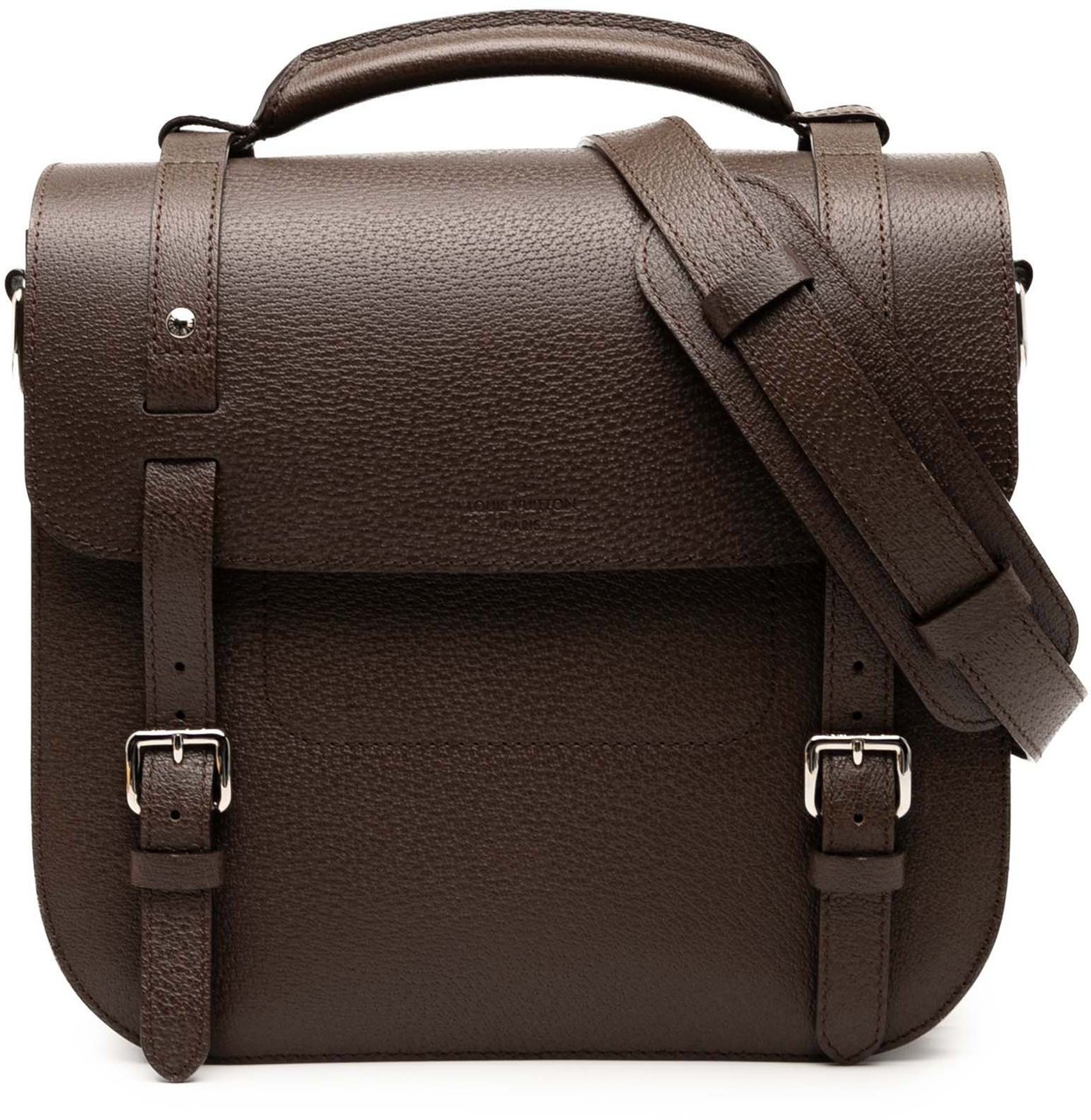 Louis Vuitton Pigskin Samara Reporter Bag Bruin