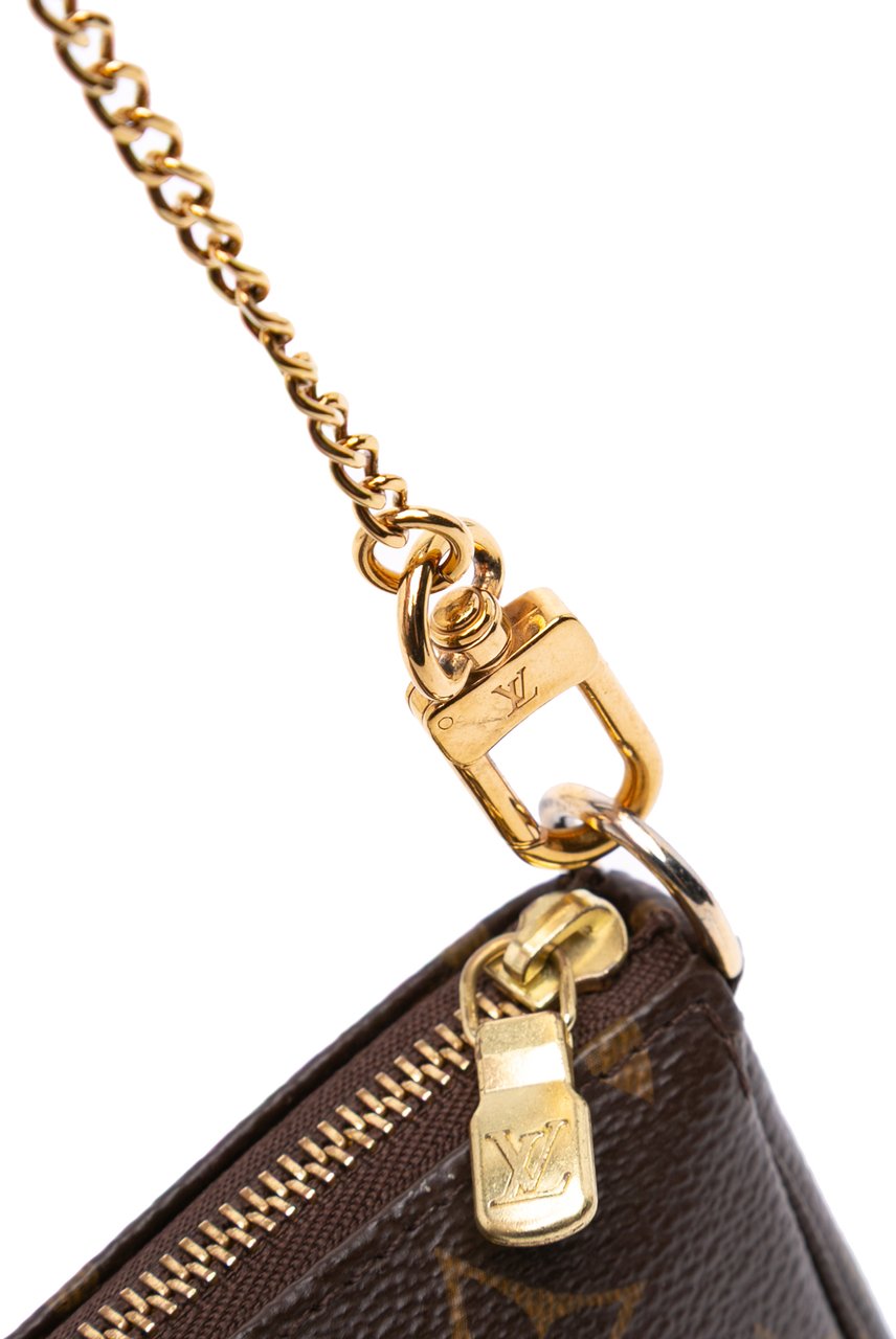 Louis Vuitton Monogram Mini Pochette Accessoires Bruin