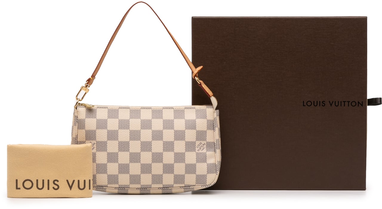 Louis Vuitton Damier Azur Pochette Accessoires Wit