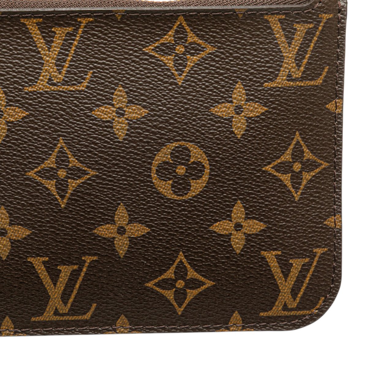 Louis Vuitton Monogram Neverfull Pouch Bruin