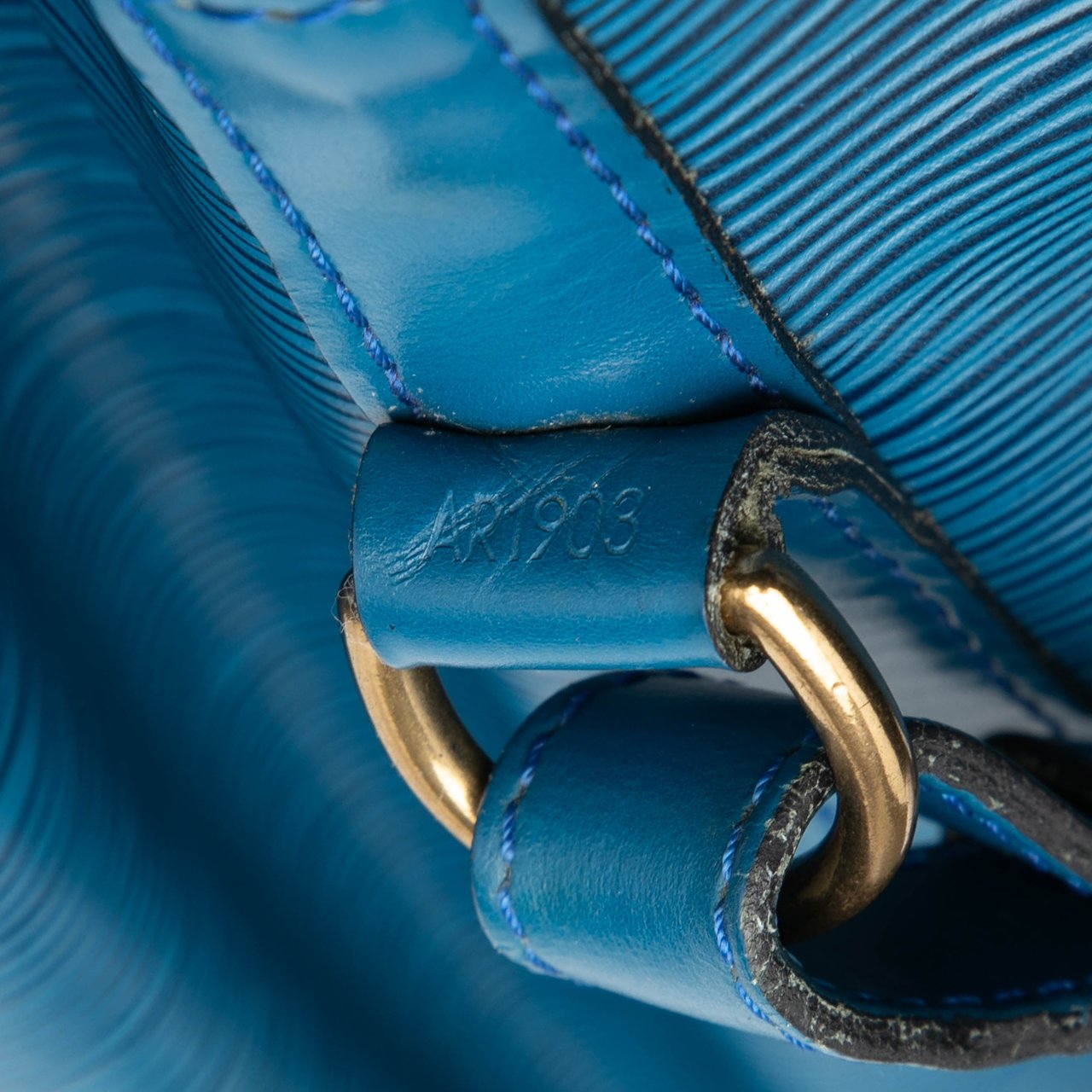 Louis Vuitton Epi Noe GM Blauw