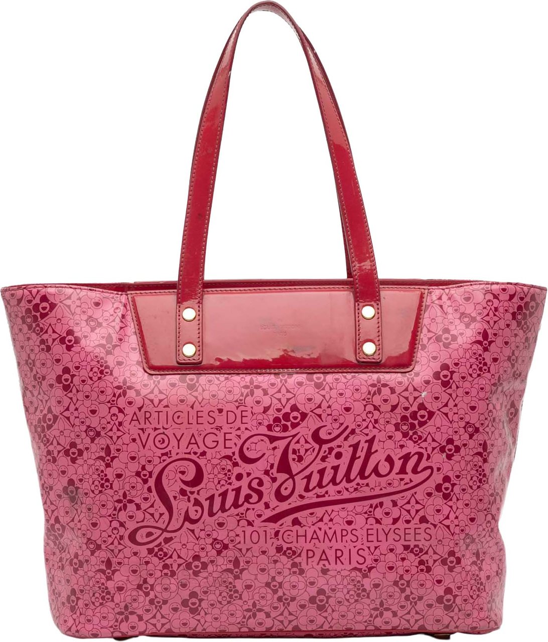 Louis Vuitton Takashi Murakami Coated Canvas Cosmic Blossom Tote PM Roze