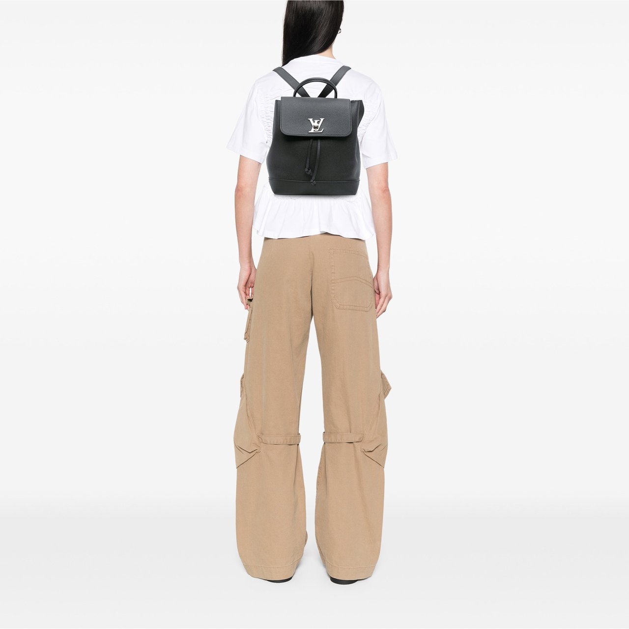 Louis Vuitton Taurillon Lockme Backpack Zwart