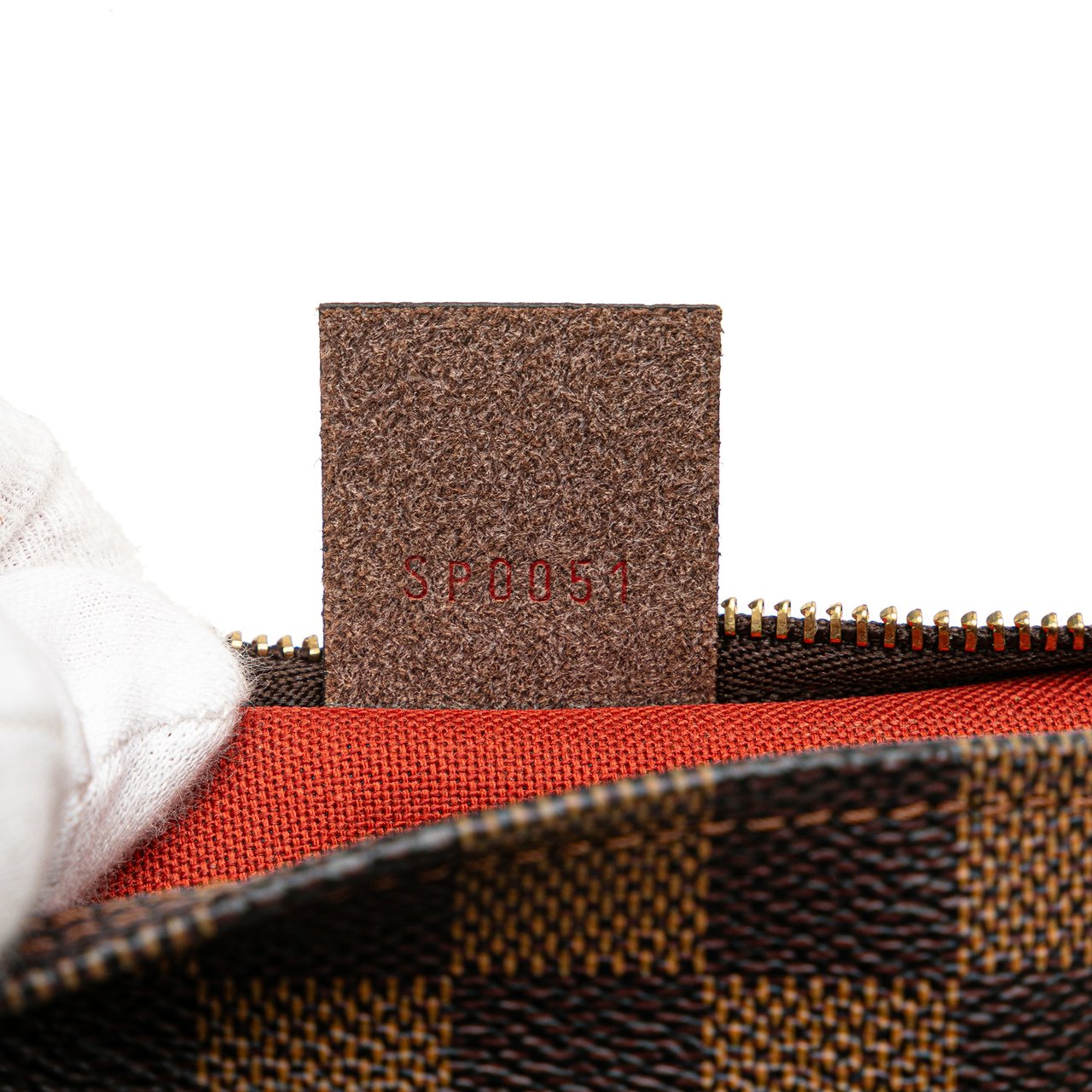 Louis Vuitton Damier Ebene Trousse Pochette Bruin