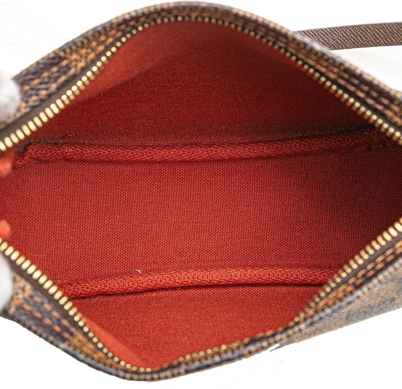 Louis Vuitton Damier Ebene Trousse Pochette Bruin