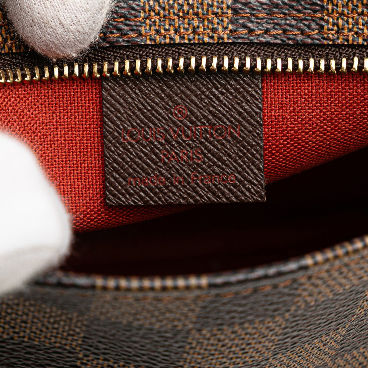 Louis Vuitton Damier Ebene Trousse Pochette Bruin