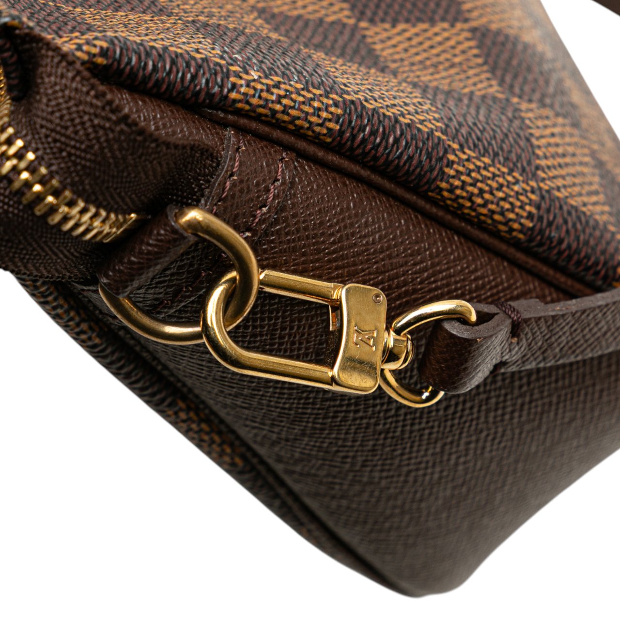 Louis Vuitton Damier Ebene Trousse Pochette Bruin