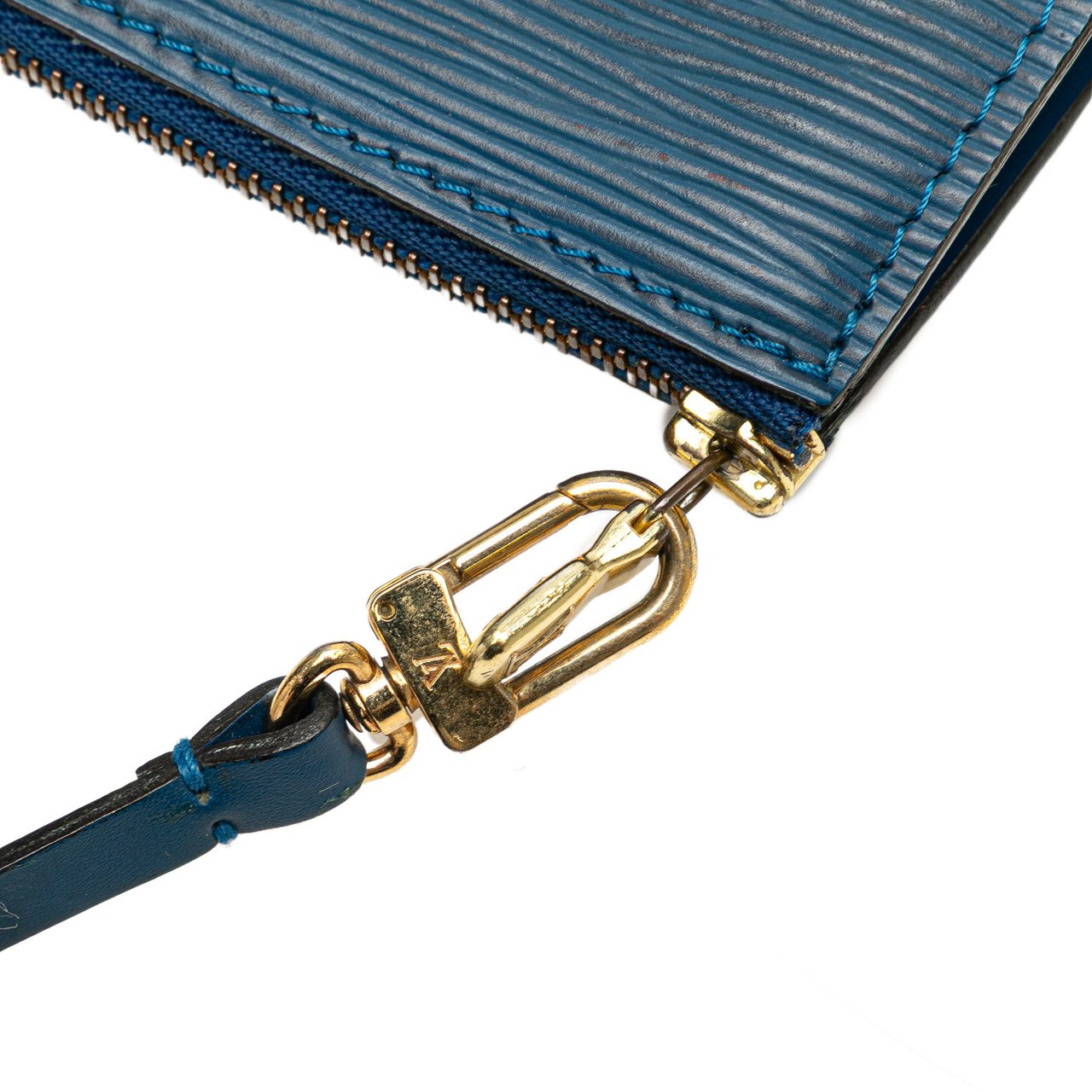 Louis Vuitton Epi Pochette Accessoires Blauw