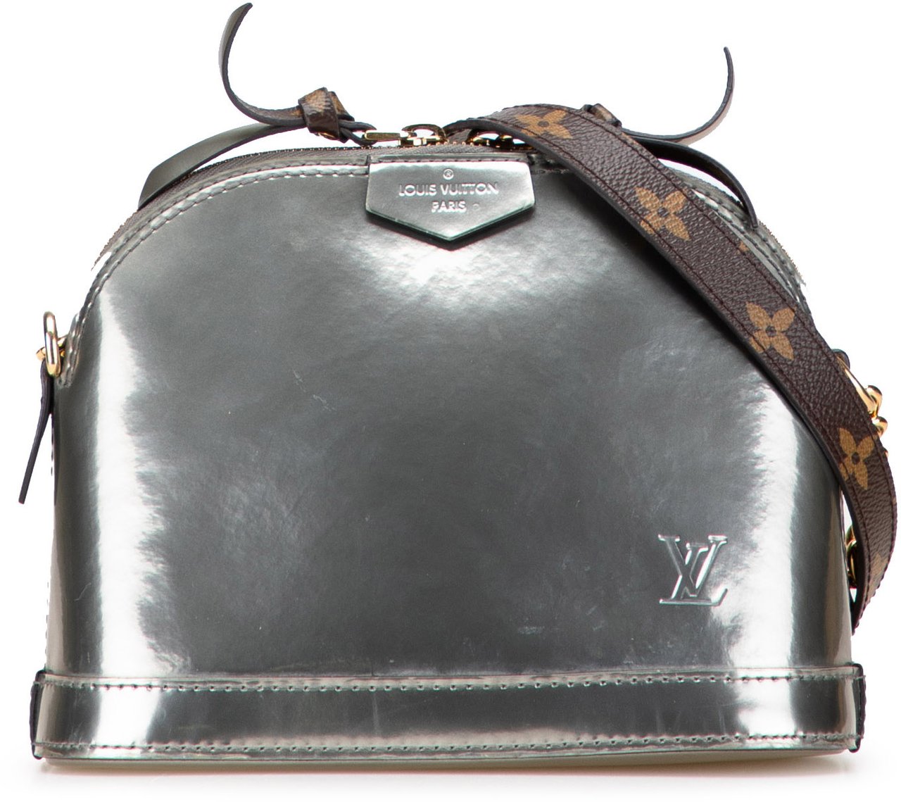 Louis Vuitton Vernis Miroir Mini Alma Zilver