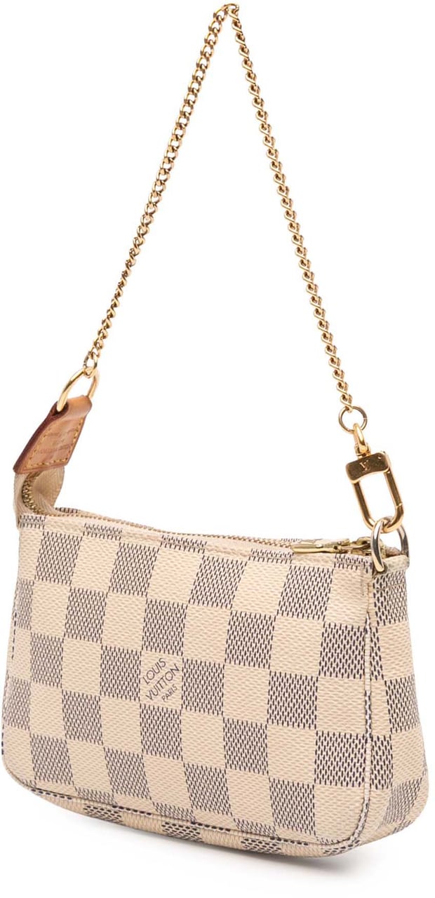 Louis Vuitton Damier Azur Mini Pochette Accessoires Wit