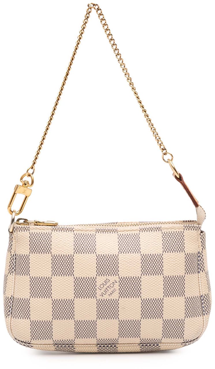 Louis Vuitton Damier Azur Mini Pochette Accessoires Wit
