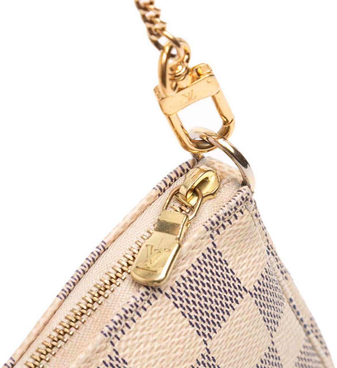 Louis Vuitton Damier Azur Mini Pochette Accessoires Wit