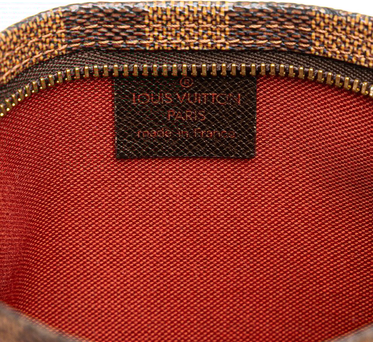 Louis Vuitton Damier Ebene Trousse Pochette Bruin