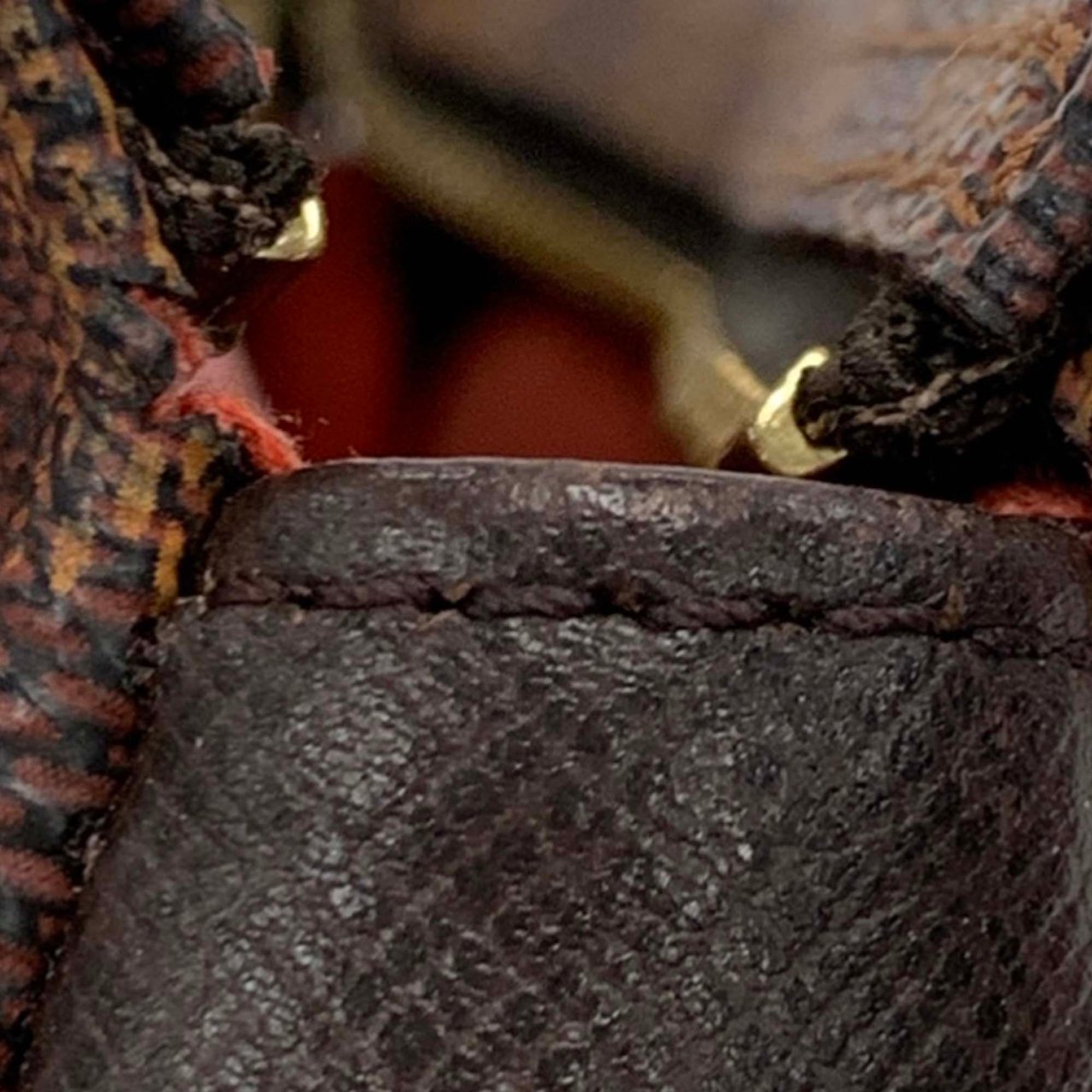 Louis Vuitton Damier Ebene Trousse Pochette Bruin