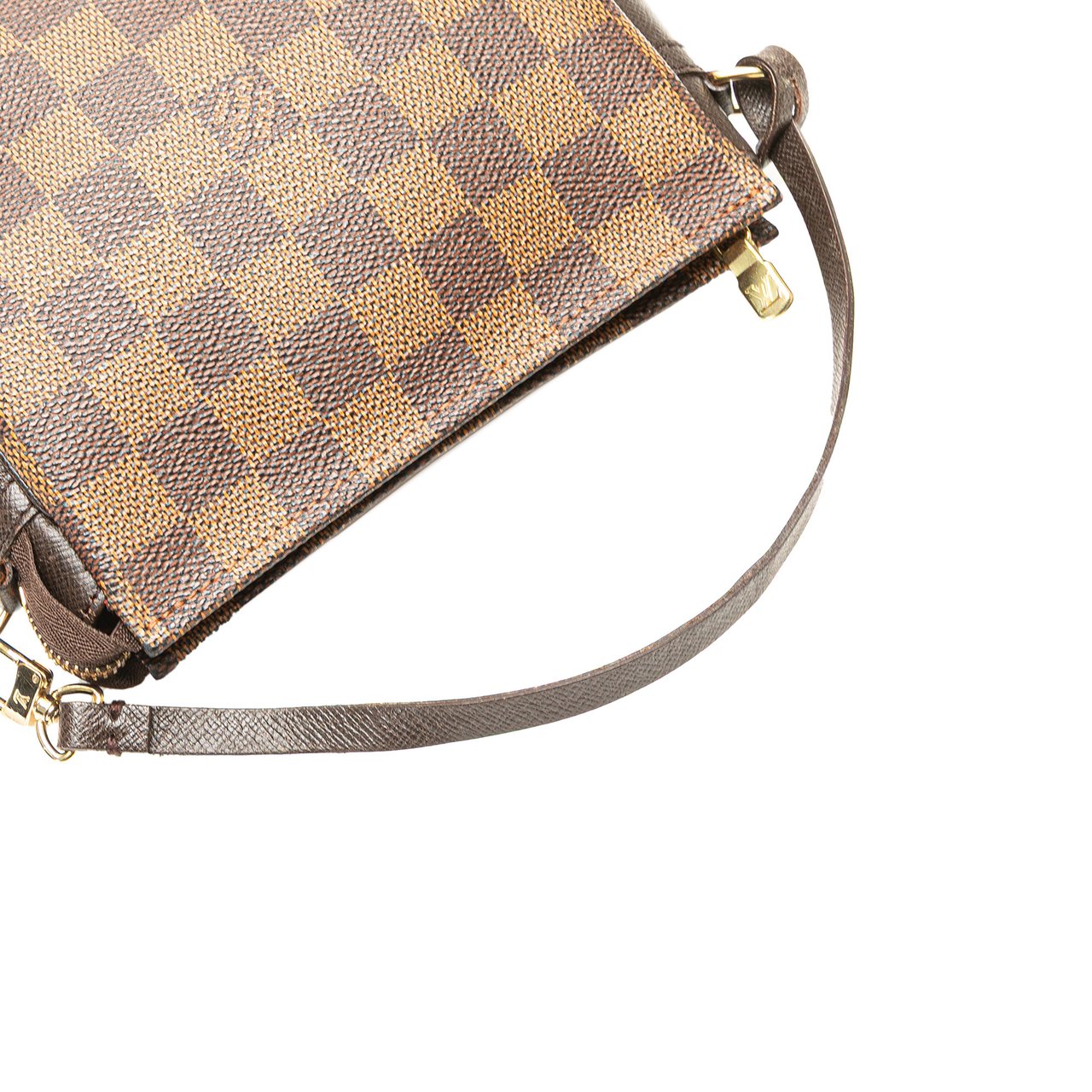 Louis Vuitton Damier Ebene Trousse Pochette Bruin