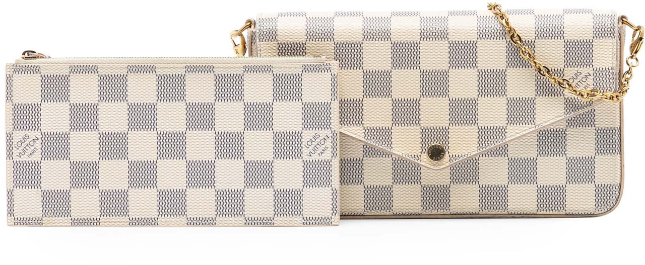 Louis Vuitton Damier Azur Pochette Felicie Wit