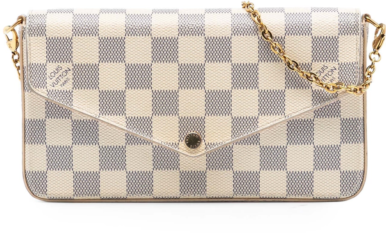 Louis Vuitton Damier Azur Pochette Felicie Wit