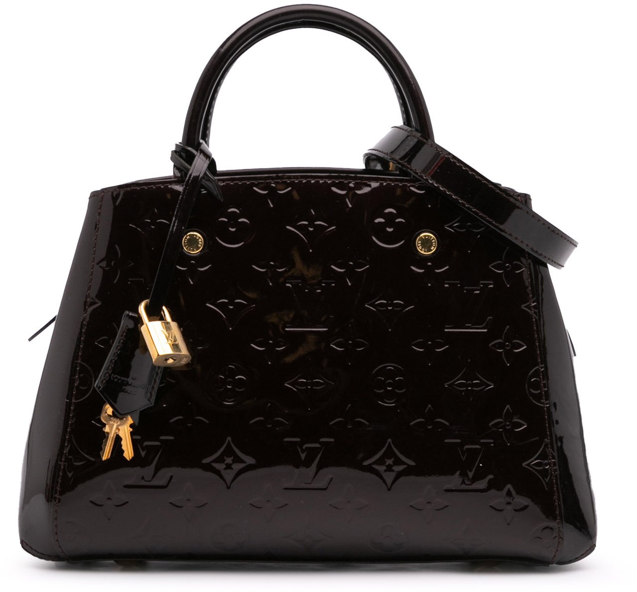 Louis Vuitton Monogram Vernis Montaigne BB Paars