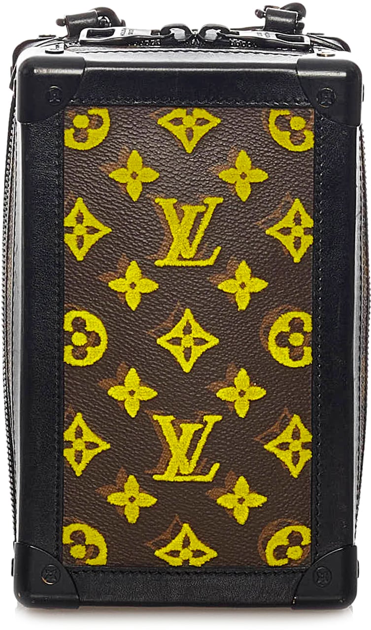 Louis Vuitton Monogram Tuffetage Vertical Soft Trunk Bruin