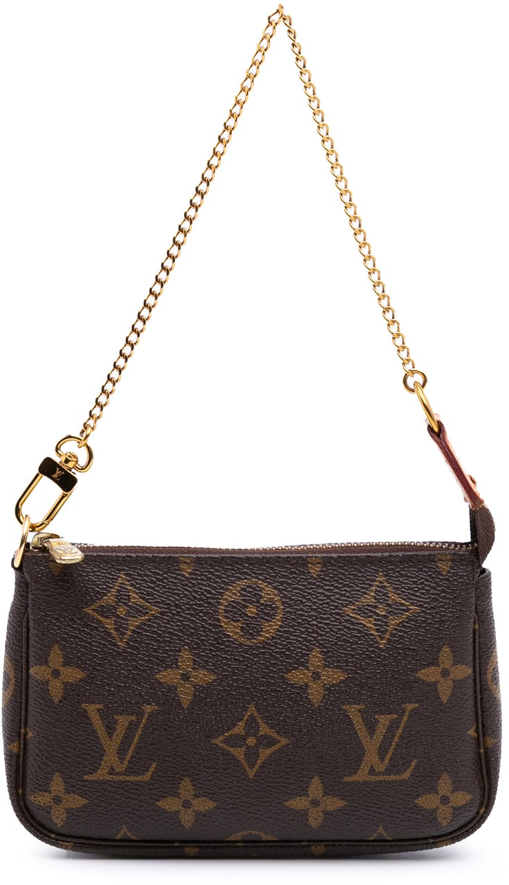 Louis Vuitton Monogram Mini Pochette Accessoires Bruin