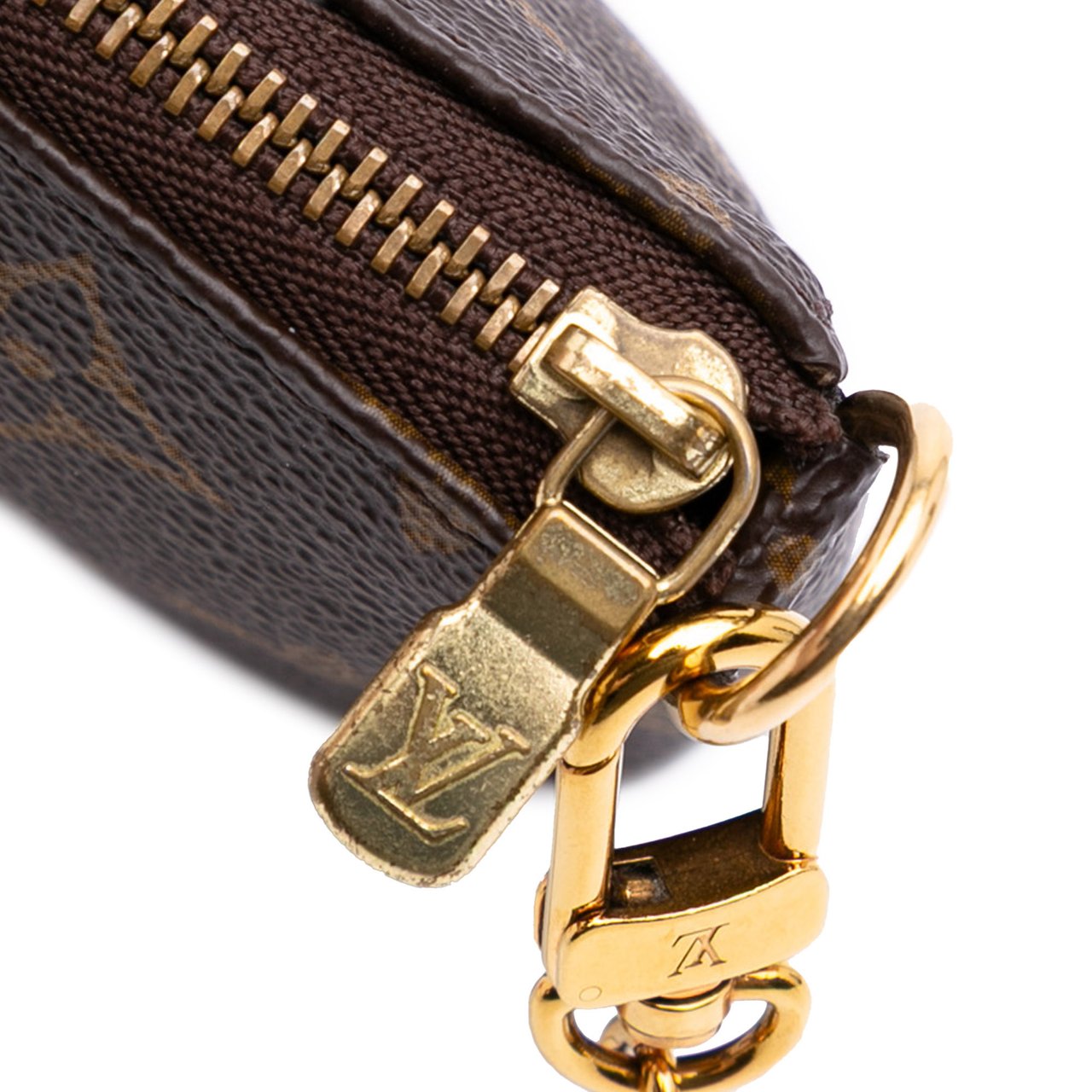 Louis Vuitton Monogram Mini Pochette Accessoires Bruin
