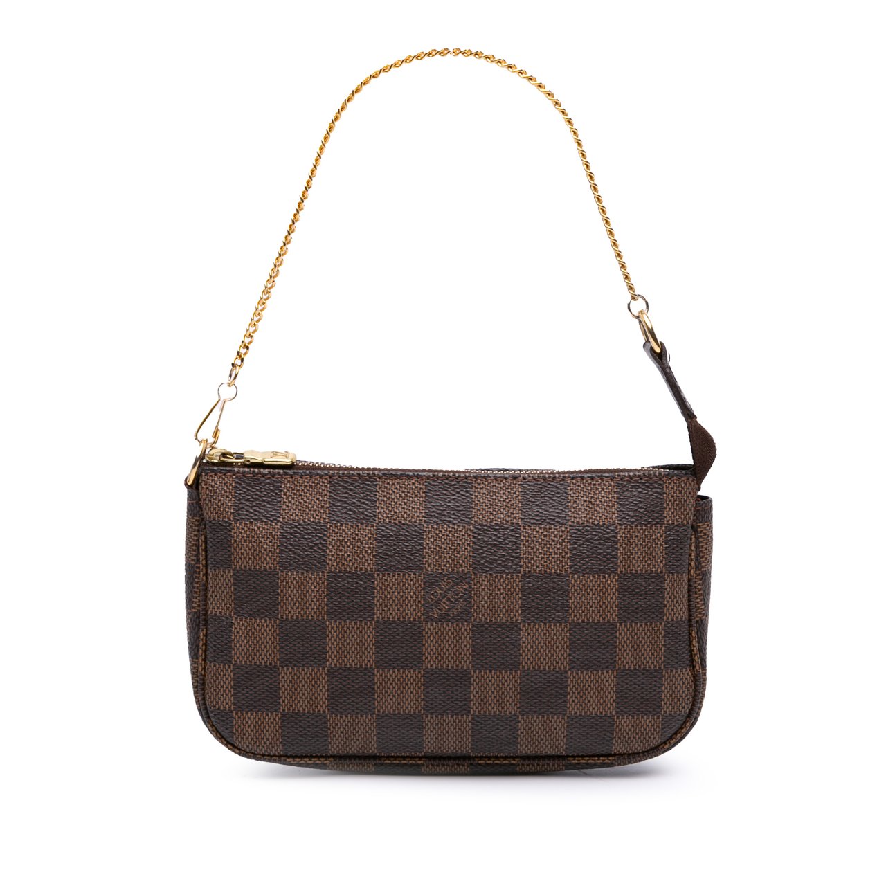 Louis Vuitton Damier Ebene Mini Pochette Accessoires Bruin