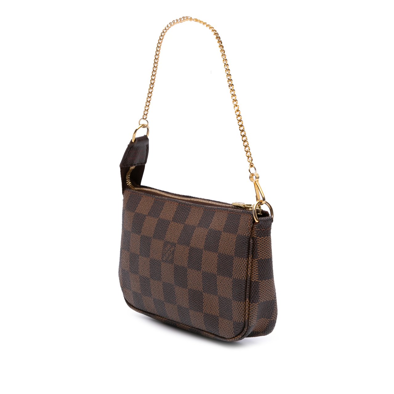 Louis Vuitton Damier Ebene Mini Pochette Accessoires Bruin
