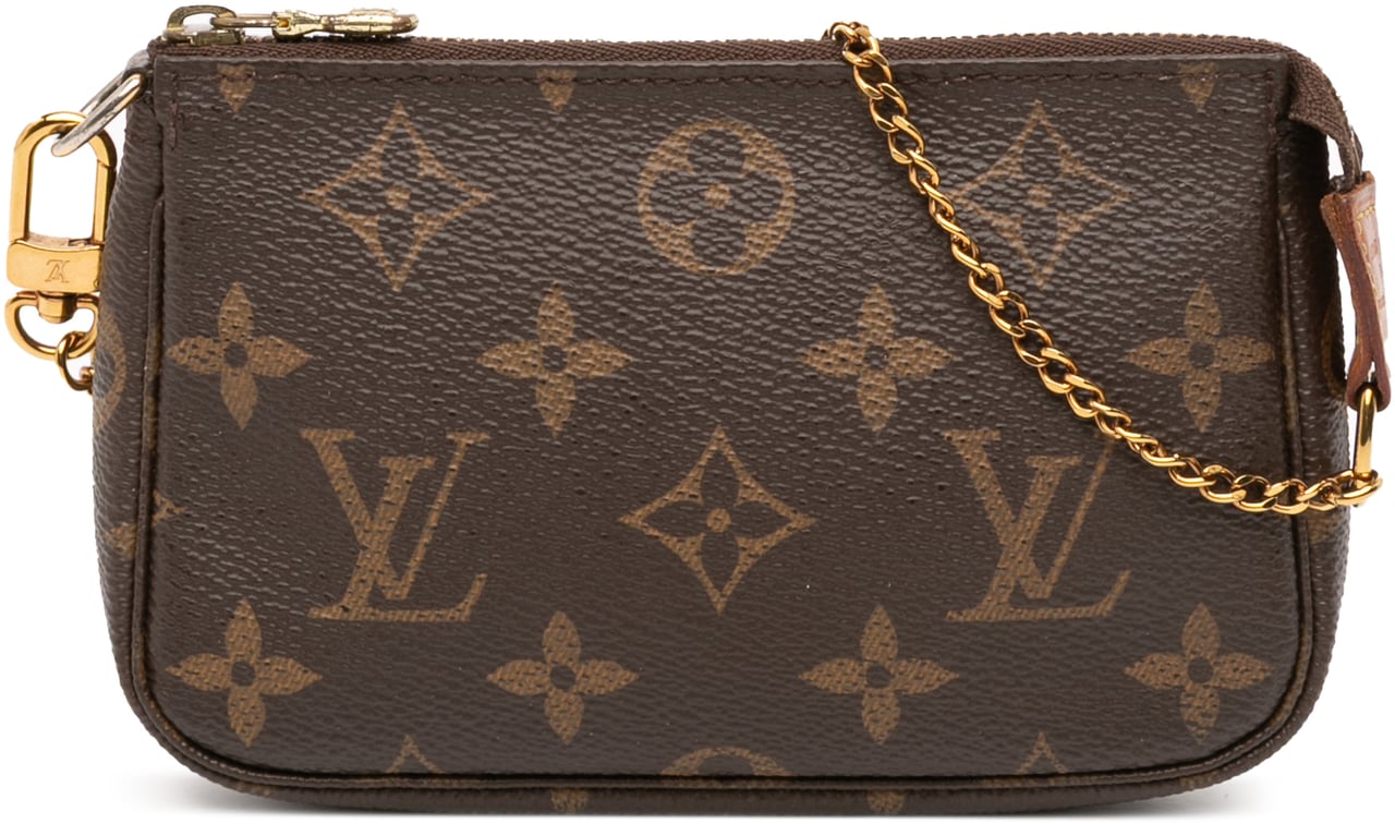 Louis Vuitton Monogram Mini Pochette Accessoires Bruin