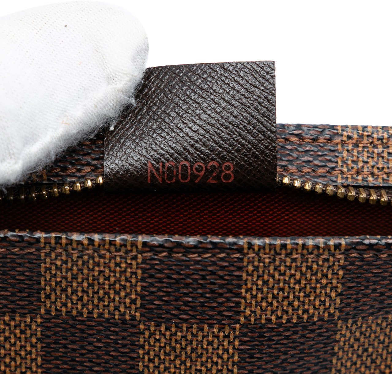 Louis Vuitton Damier Ebene Trousse Pochette Bruin