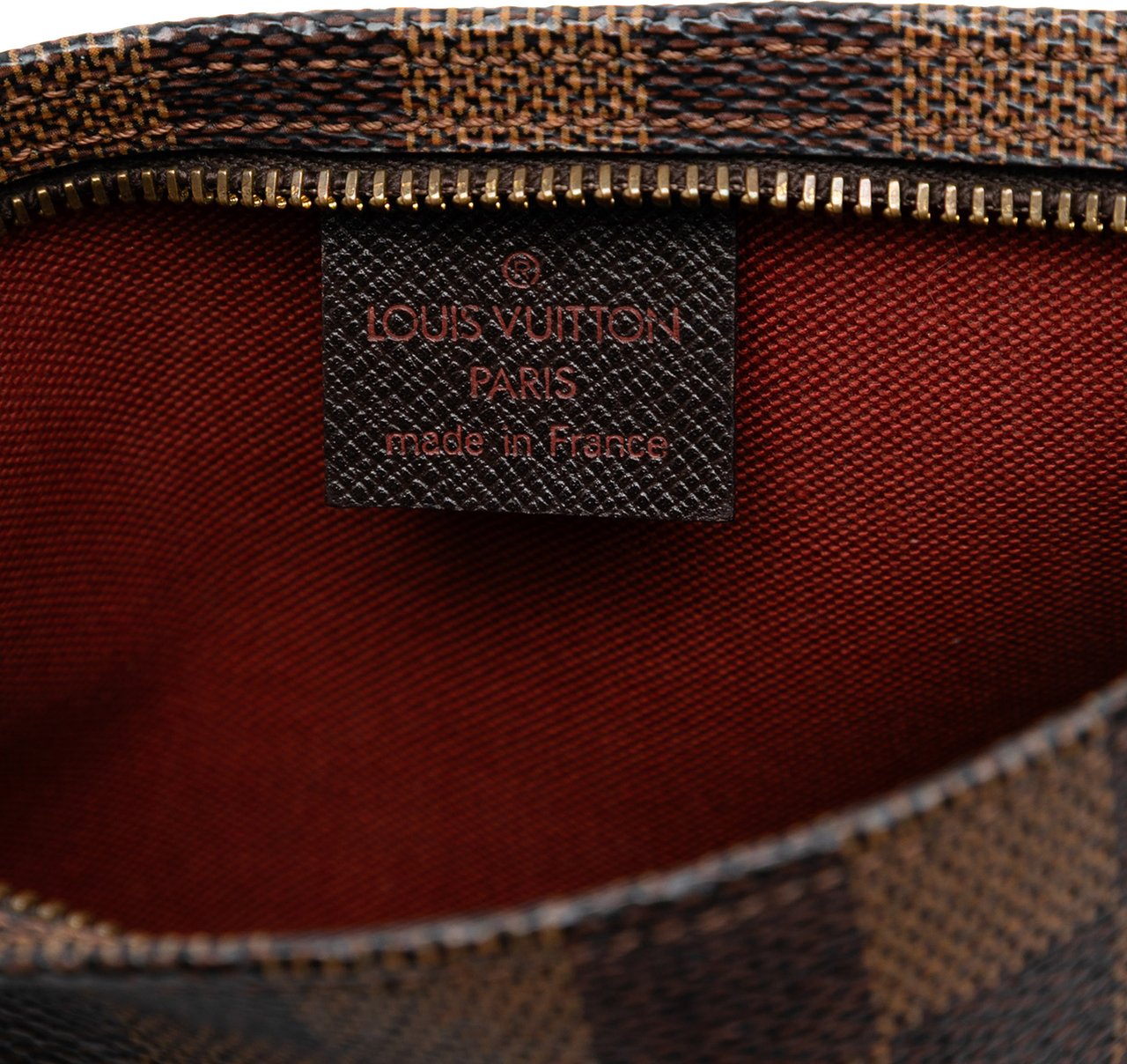 Louis Vuitton Damier Ebene Trousse Pochette Bruin