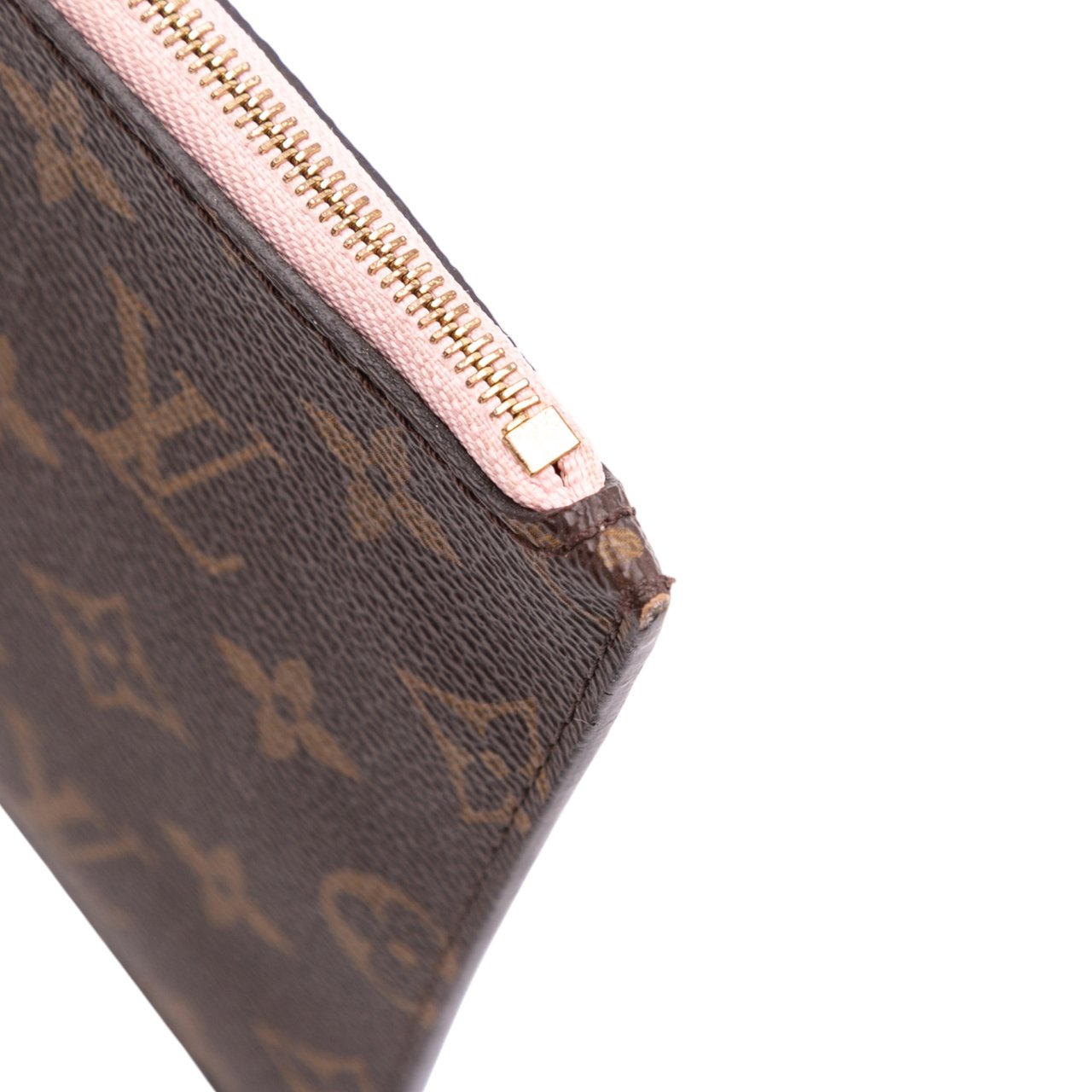Louis Vuitton Monogram Neverfull Pochette Bruin