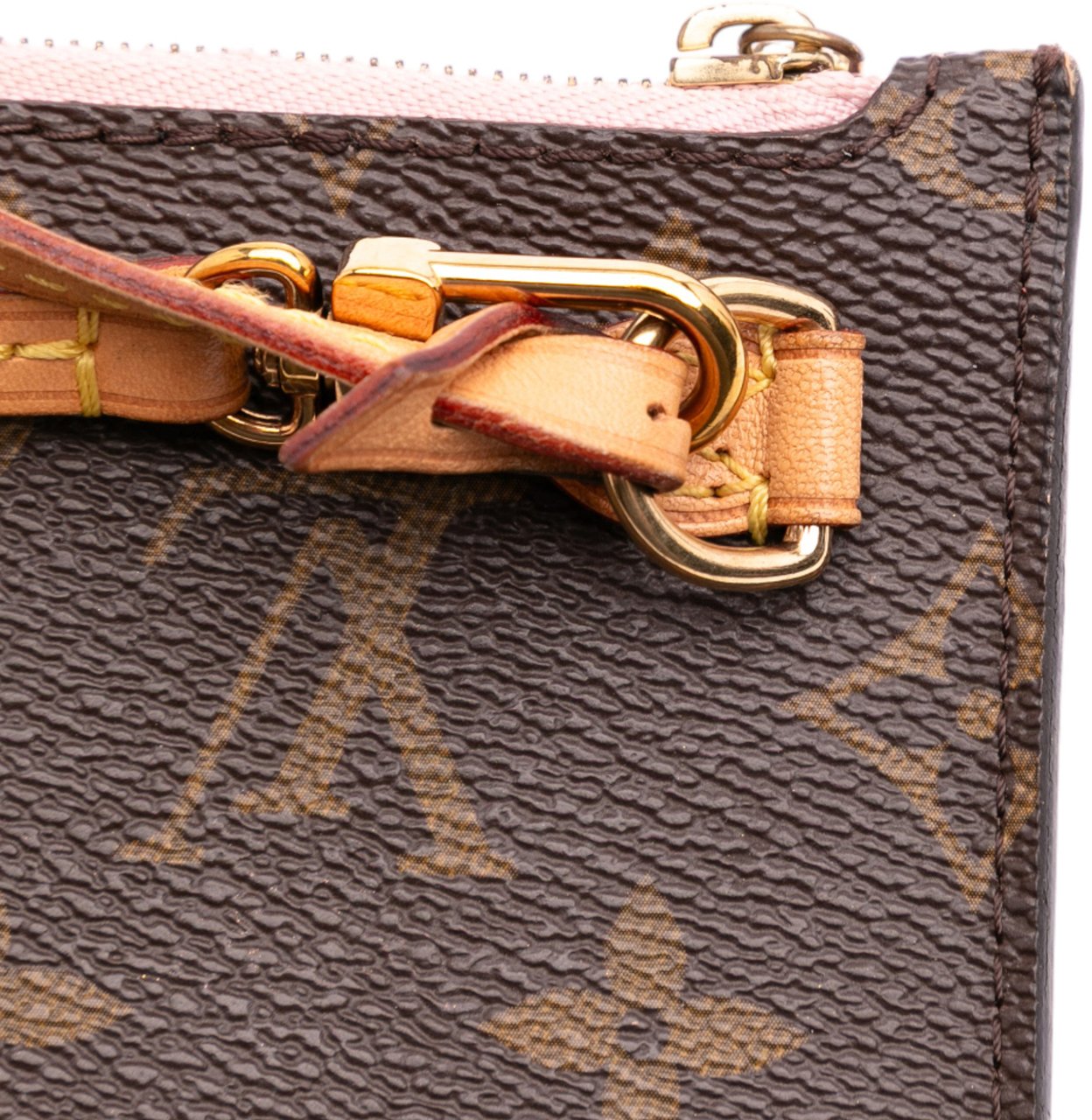 Louis Vuitton Monogram Neverfull Pochette Bruin