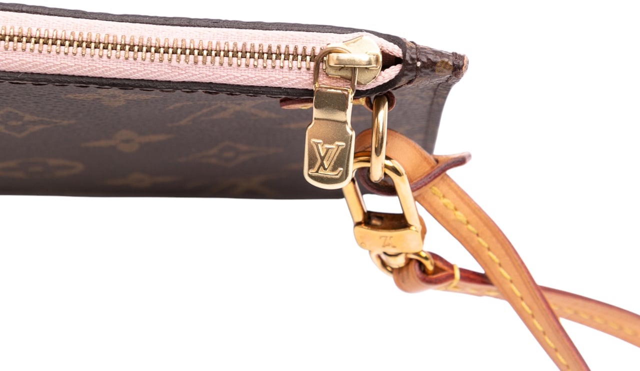 Louis Vuitton Monogram Neverfull Pochette Bruin