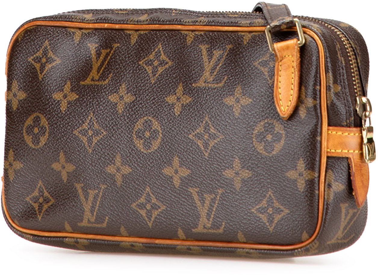 Louis Vuitton Monogram Pochette Marly Bandouliere Bruin