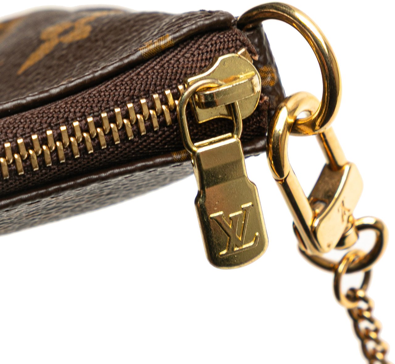 Louis Vuitton Monogram Mini Pochette Accessoires Bruin