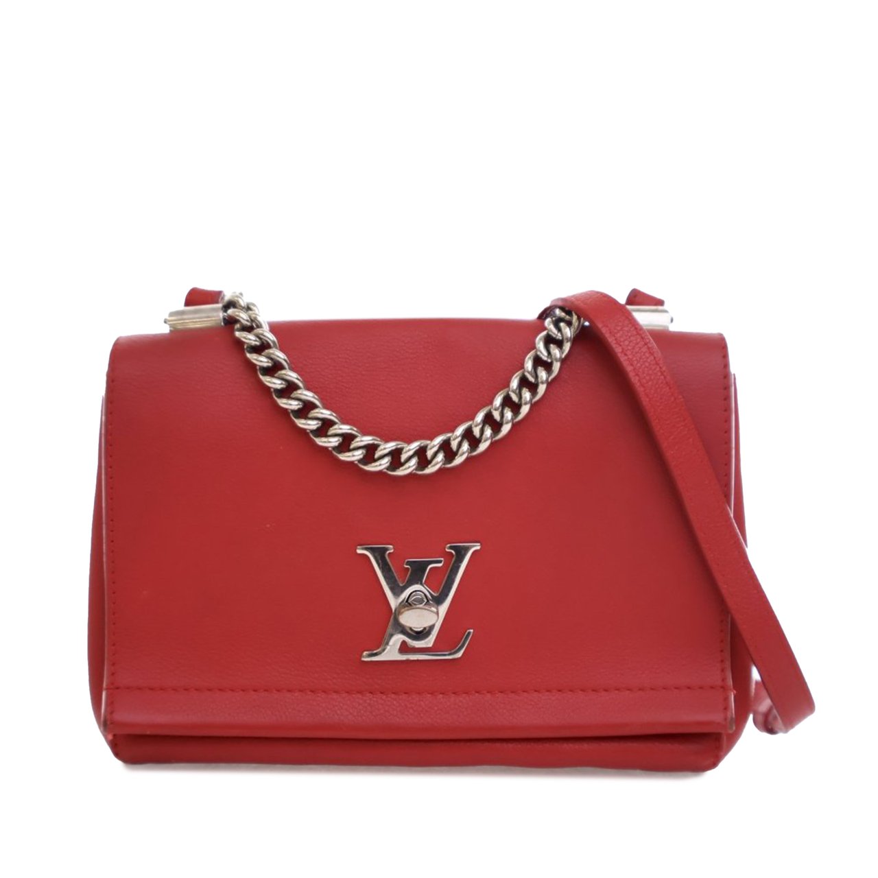 Louis Vuitton Leather Lockme II BB Rood