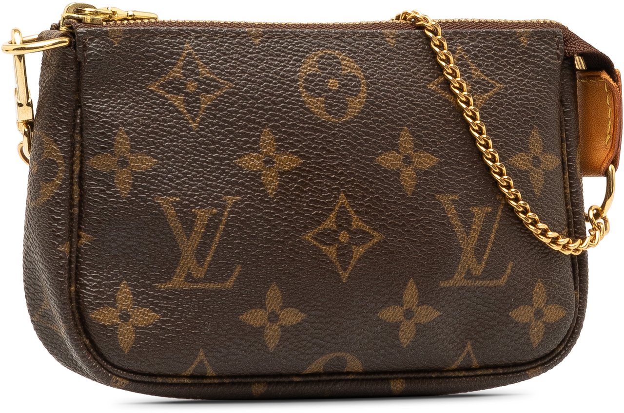 Louis Vuitton Monogram Mini Pochette Accessoires Bruin
