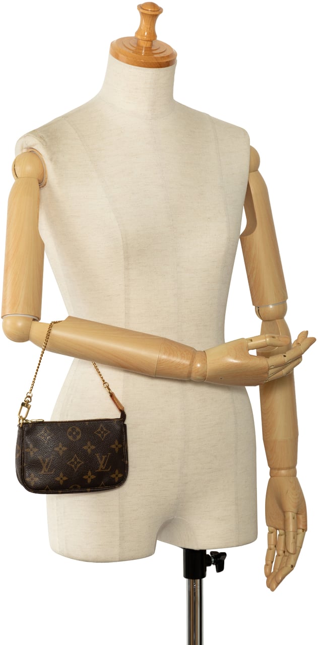 Louis Vuitton Monogram Mini Pochette Accessoires Bruin