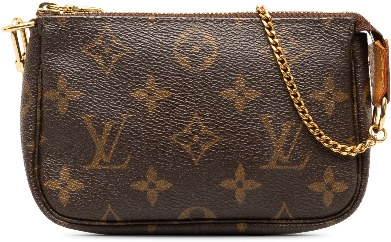 Louis Vuitton Monogram Mini Pochette Accessoires Bruin