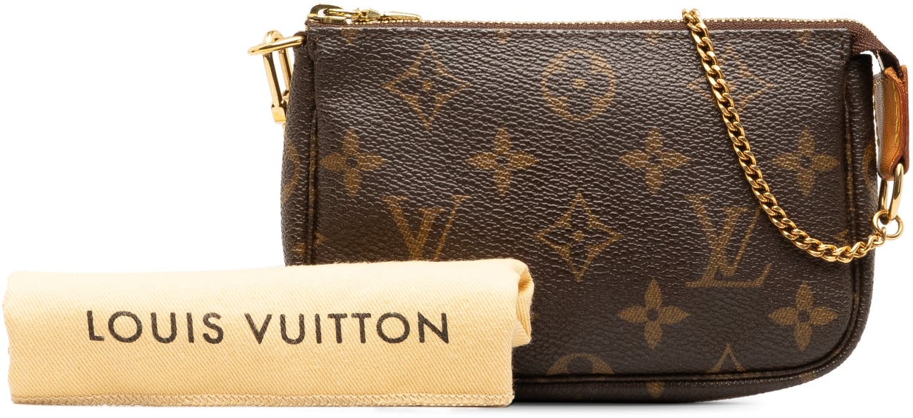Louis Vuitton Monogram Mini Pochette Accessoires Bruin