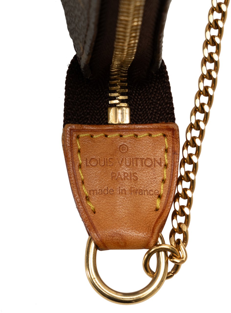 Louis Vuitton Monogram Mini Pochette Accessoires Bruin