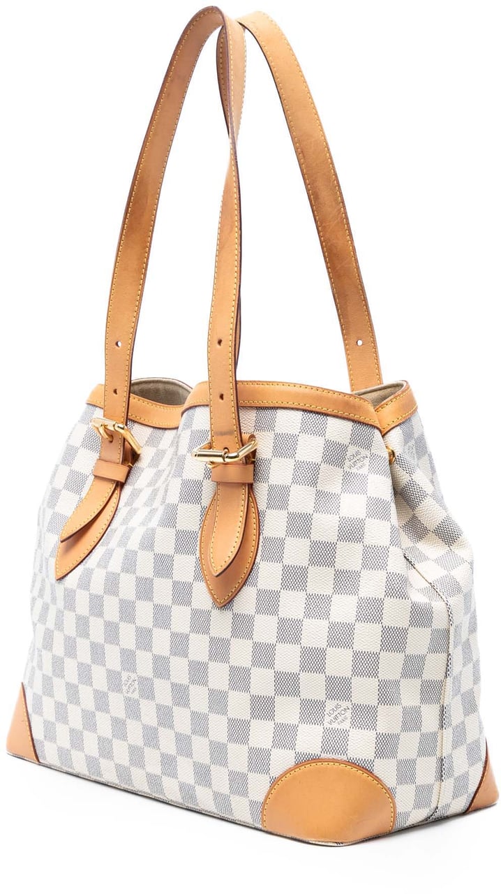 Louis Vuitton Damier Azur Hampstead MM Wit